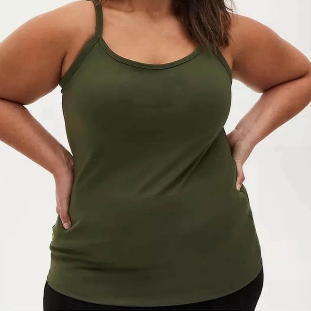 Torrid 4x Olive Green Active Tank Top